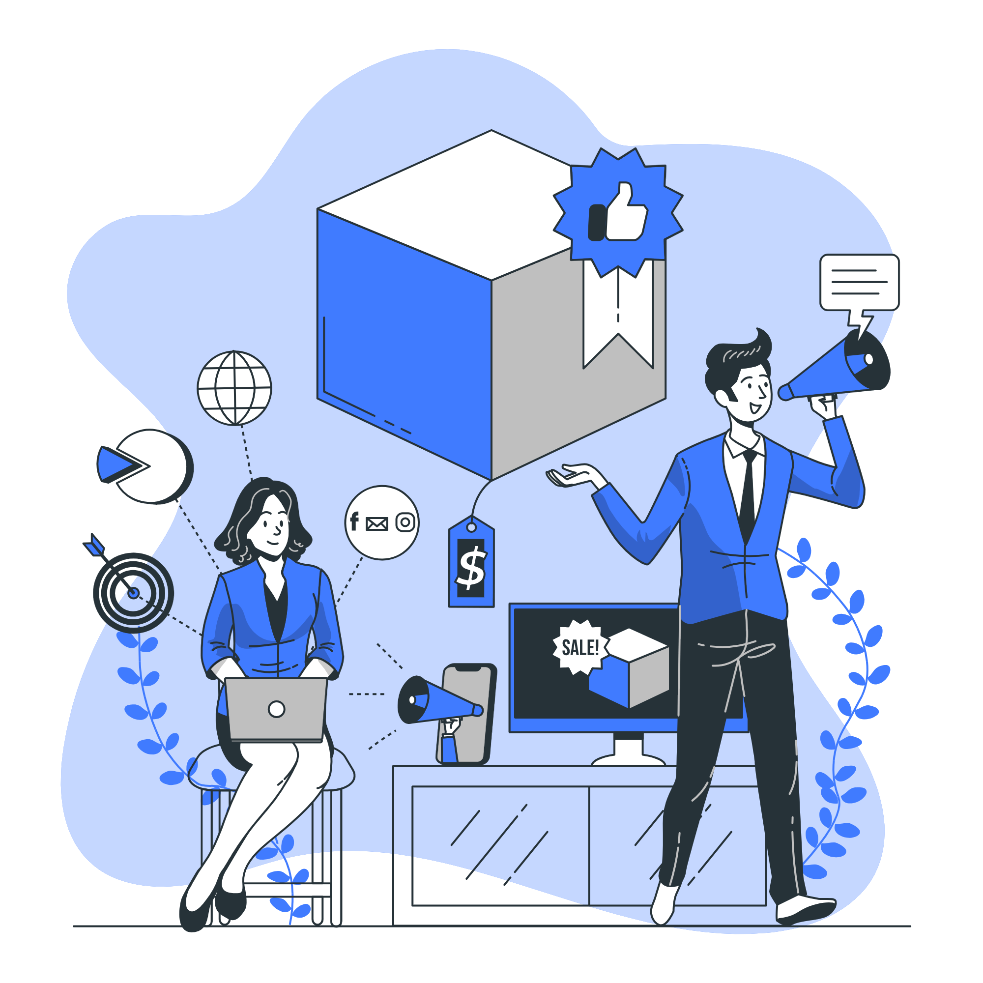 Digital Marketing Illustration